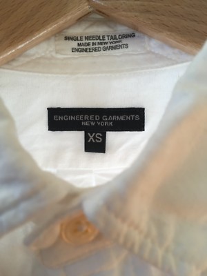 Engineered Garments Shirt - White Oxford Button Down XS Extra