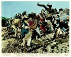 McLintock! Original Lobby Card Patrick Wayne Cowboys Indians Fighting Western