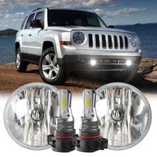 For Jeep Patriot 2010-2017 Fog Light Bumper Driving Lamps Clear Lens Replacement