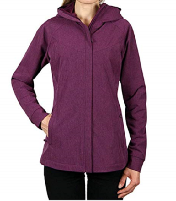keld womens softshell hooded jacket