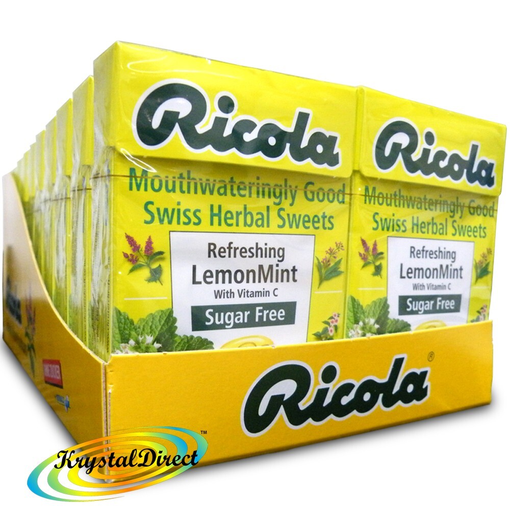 RICOLA REFRESHING LEMON MINT SUGAR FREE SWISS HERB DROPS 45G - Image 10