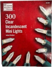 HOME ACCENTS Holiday 300 Clear Incandescent Mini Lights