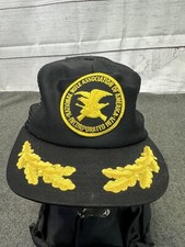 Black NRA Trucker Hat Cap Snapback Scrambled Eggs Guns Ammo Rifle USA Patch