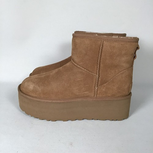 Botas UGG clásicas mini plataforma castaño para mujer 1134991 talla 9 - Imagen 2 de 16