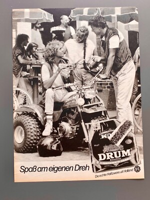 Drum Tabak Holland Honda ATC Trike 1985 Vintage Ad Werbung Reklame