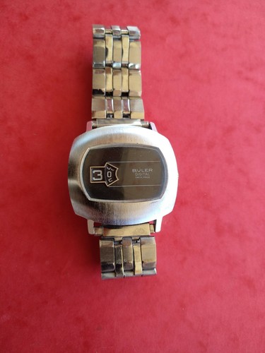 Vintage Retro Buler Digital Jump Hour 