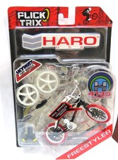 NOS Flick Trix  BMX Finger Bike Haro Freestyler Black White Red Skyway Tuff Mags