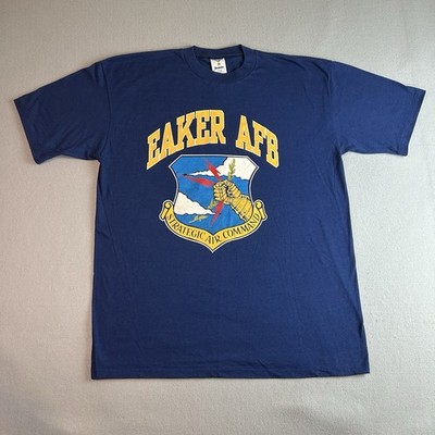 Vintage 80s Strategic Air Command Eaker AFB USAF Single Stitch USA