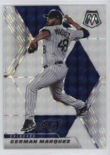 2021 Panini Mosaic White Mosaic Prizm 4/25 German Marquez #127 0c2