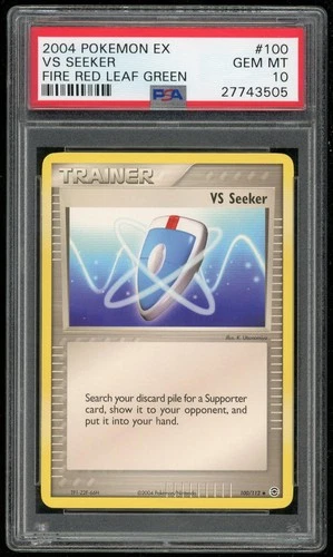 Pokemon TCG Vs Seeker 100/112 Non Holo Uncommon Fire Red & Leaf Green PSA 10