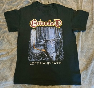Vintage Y2K Entombed Left Hand Path Shirt Size M Death Metal