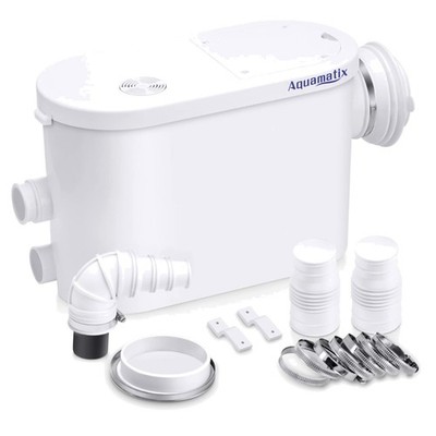 Hebeanlage Abwasserpumpe 400W Kunststoff 145L/min für Wand WC Dusche