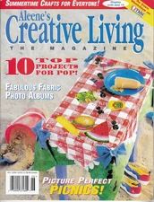 Aleene's Creative Living Magazine Jun 1997 DIY Decorations Crafts Summer Picnics