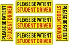 Reflective Student Driver Bumper Stickers for New Drivers, 5-Pack