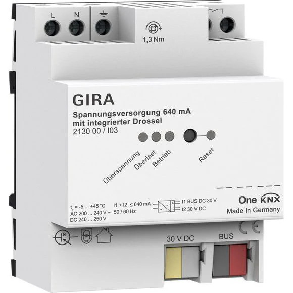 Gira - Bussystem-Spannungsversorgung Knx-Spannungsversorgung 213000 640Ma Drosse-image