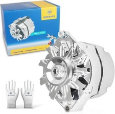 New Chrome 1 Wire Self Exciting Alternator High Output 120Amp Replacement for GM