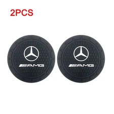 2pc Waterproof AMG COASTER 2.75'' SILICONE CAR AUTO CUP HOLDER INSERT Gift Set