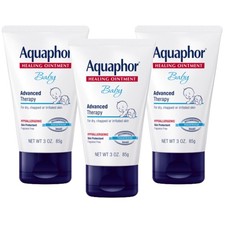 3 Pack Aquaphor Baby Healing Ointment Advanced Therapy - Diaper Rash Exp 05/2026