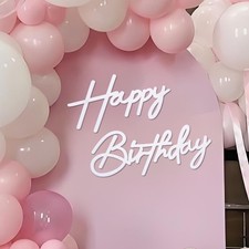 GYFCI Happy Birthday Sign for Backdrop - Felt Happy Birthday Letters Sign for Gi