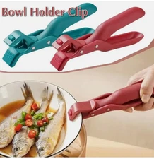 Silicone Anti-Scald Bowl Clip Plate Holder Pot Lifter Heat Resistant Gripper
