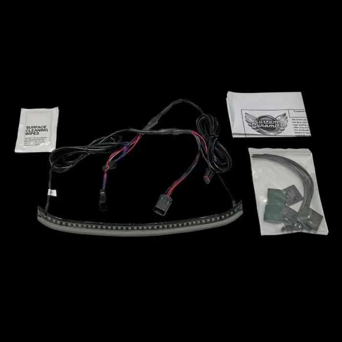 Luz trasera de humo integrada Dynamics personalizada con señales de giro Harley Fatboy 18-Up Foto 2 de 2