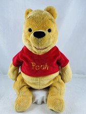 Disney Store Authentic Genuine Original 16" Winnie The Pooh Bear Soft Plush Toy