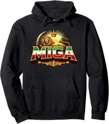 MIGA, Make IRAN GREAT AGAIN,Freedom,REZA PAHLAVI,FLAG,LION Hoodie, Gift Hoodie