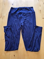 Womens Leggings workout pants Sz XL Extra Large Dark Blue