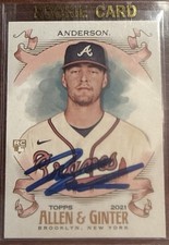 2021 IAN ANDERSON SIGNED TOPPS ALLEN & GINTER ROOKIE CARD - JSA COA. rookie card picture