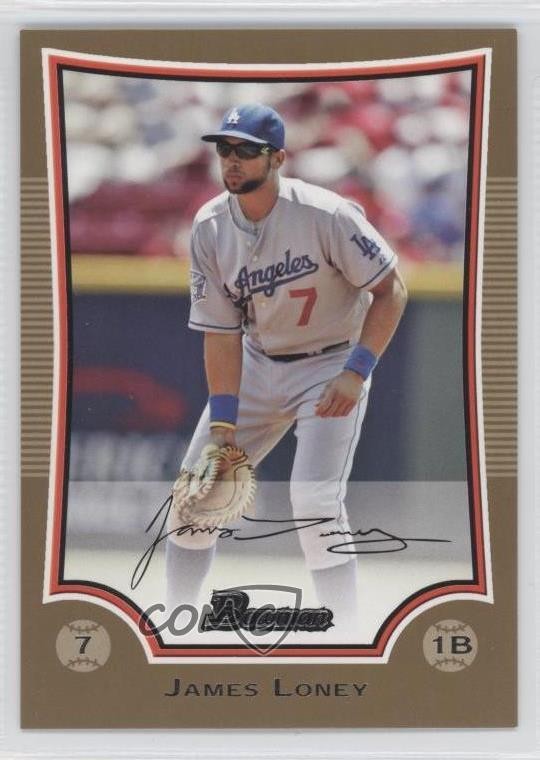2009 Bowman Gold James Loney #161 0c0