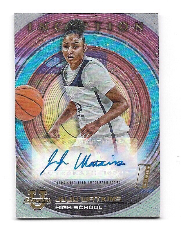 JuJu Watkins 2022-23 Bowman U Inception Prospect Auto #BIA-JWT