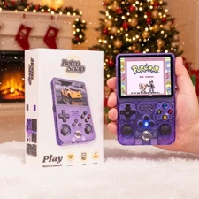 R36S RetroSnap Play Handheld Console Video Games + 64GB card 20000+ Games Retro