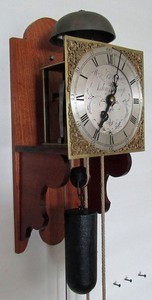 English Mid 1700s 30Hr Wall Clock by Wm B Huggin Ashwellthorpe, Norfolk, UK