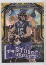 2023 Panini Prizm Draft Picks Student Orientation Gold Ice Max Duggan #SO-8 0oq6