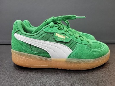 Puma Palermo Green Gum Sole Sneakers Women s Size 8.5 Suede Retro 398824-03
