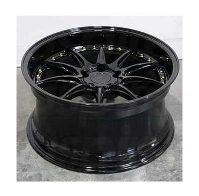 Aodhan Wheels Rim DS07 18x8.5 5x114.3 73.1CB ET35 Gloss Black W /Gold Rivets