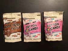 3 Mike & Ike Cotton. Candy Root Beer Float Bags 10 Ounce Each