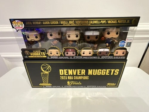 Funko Pop 2023 NBA Finals Champions Denver Nuggets 5 Pack Trophy LE5000 Fanatics