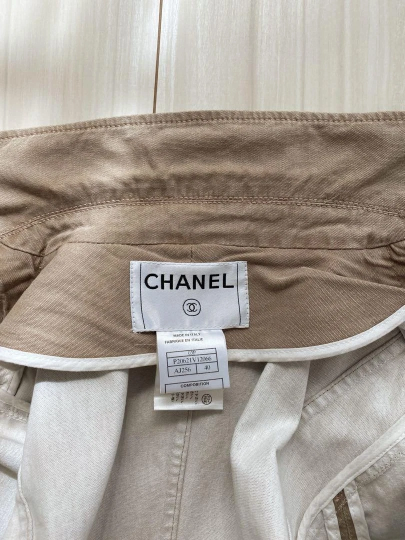 CHANEL giacca di jeans gonna tuta set giacca 40 taglia gonna 36 taglia