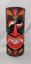 Wooden Tiki Mask Wall Hanging