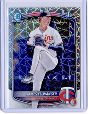 2025 Bowman Chrome Draft Mega Box James Ellwanger 1st RC Laser Refractor Twins