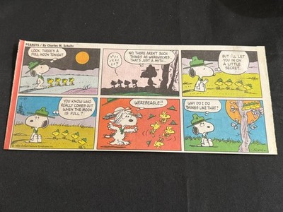 19 PEANUTS by Charles Schulz Lot of 11 Sunday Third Page Comic