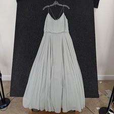 Jenny Yoo Collection Dress Womens 16 Mint Green Chiffon Maxi Bridesmaid Gown