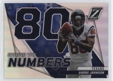 2022 Panini Zenith Behind The Numbers Silver Andre Johnson #BN-AJ HOF 0t2