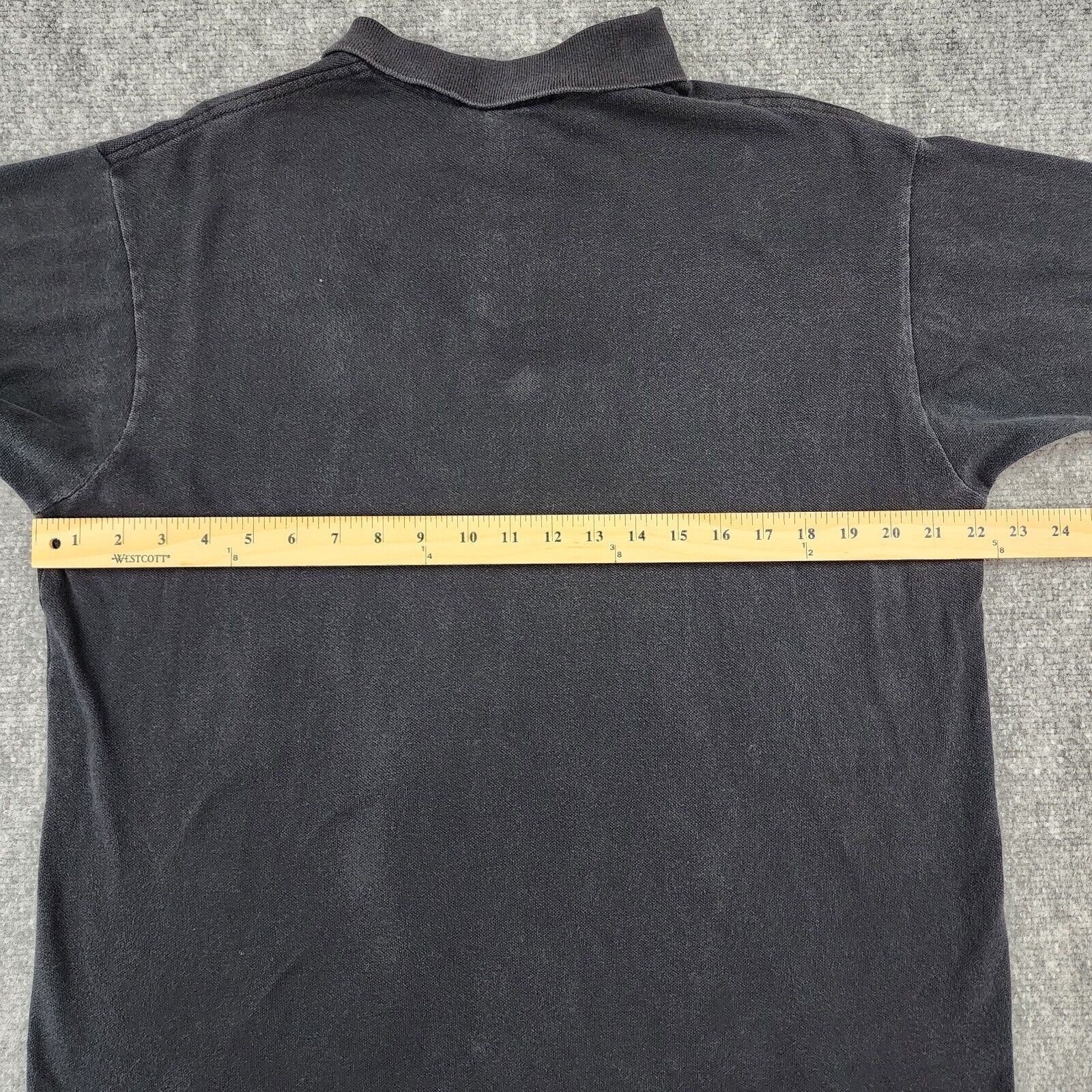 Vintage Polo Ralph Lauren Shirt Mens XL Black Short Sleeve Polo Purple Pony USA thumbnail 4