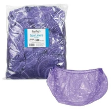 KEF28 Pro Spa Liners, Fit All Pedicure Spas - Disposable - Purple - 100 Pieces