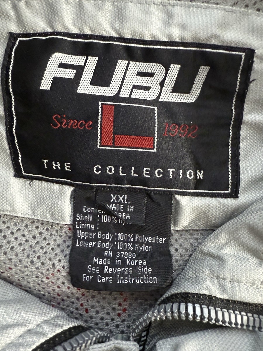 応援グッズ 90s FUBU Made in USA Vintage 90s FUBU Men's XXL U.S. Track Cross Training System