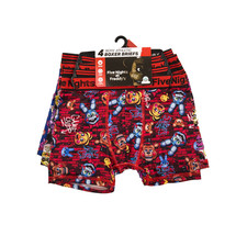 Five Nights at Freddy's Boys Boxer Brief Underwear, 4-Pack, Sizes XS-XL