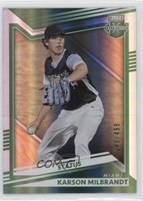 2022 Panini Elite Extra Edition Status Green 149/499 Karson Milbrandt #85 0st9