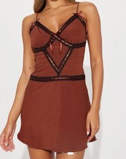 Fashion Nova NWT Sz S Saidy Mini Dress MSRP $44.99
